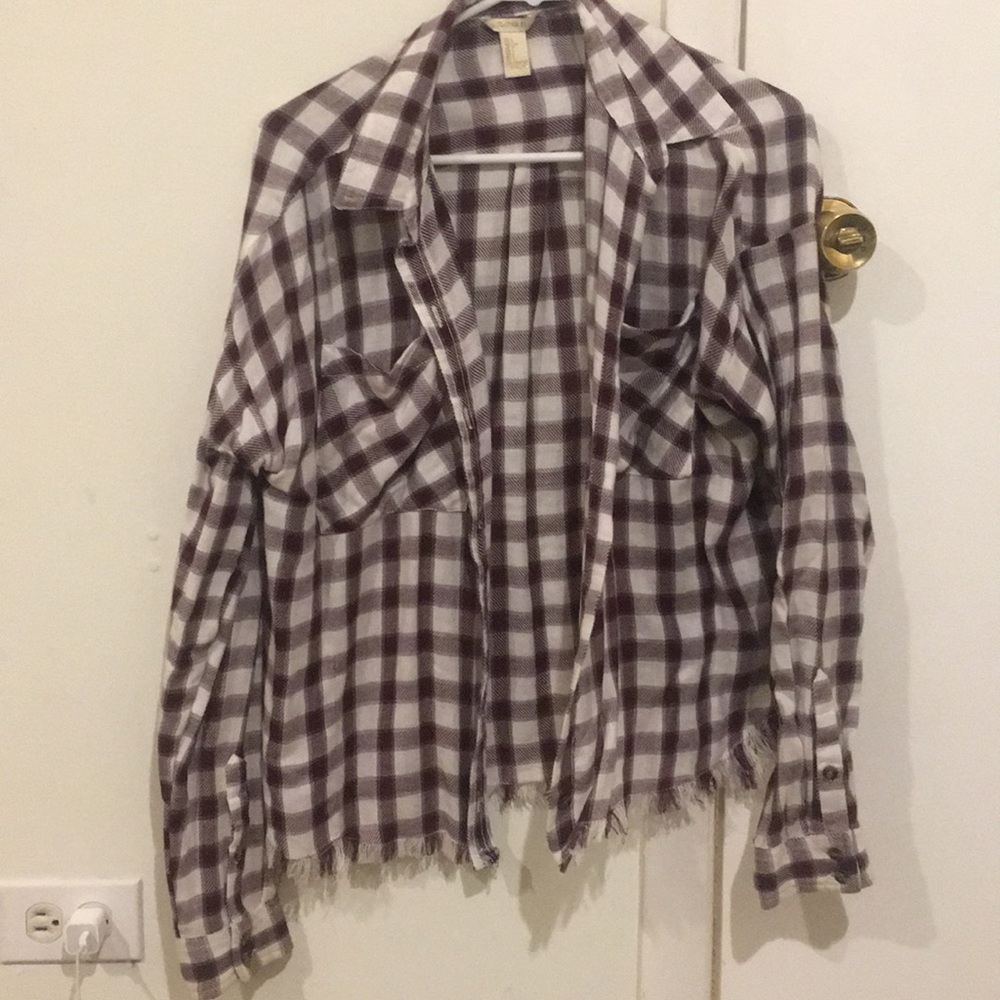 Distressed flannel